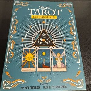 Classic Tarot Deck & Guidebook - Blue and Orange